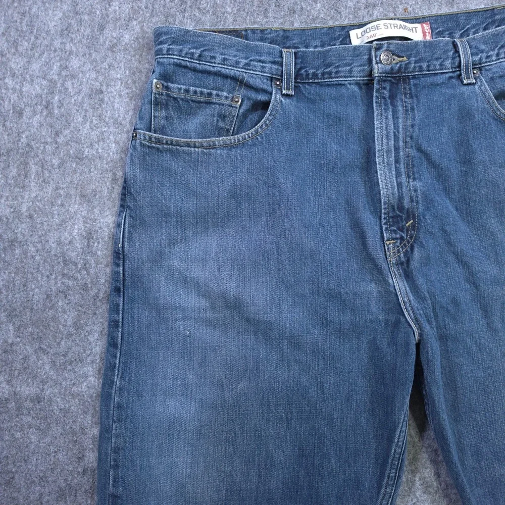 Levis 569‎ Loose Straight Blue Denim Jeans Mens W40 L32 Medium Wash 005690575